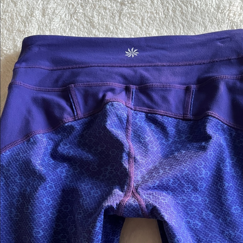 Athleta Purple Patterned Capris - Picture 4 of 6